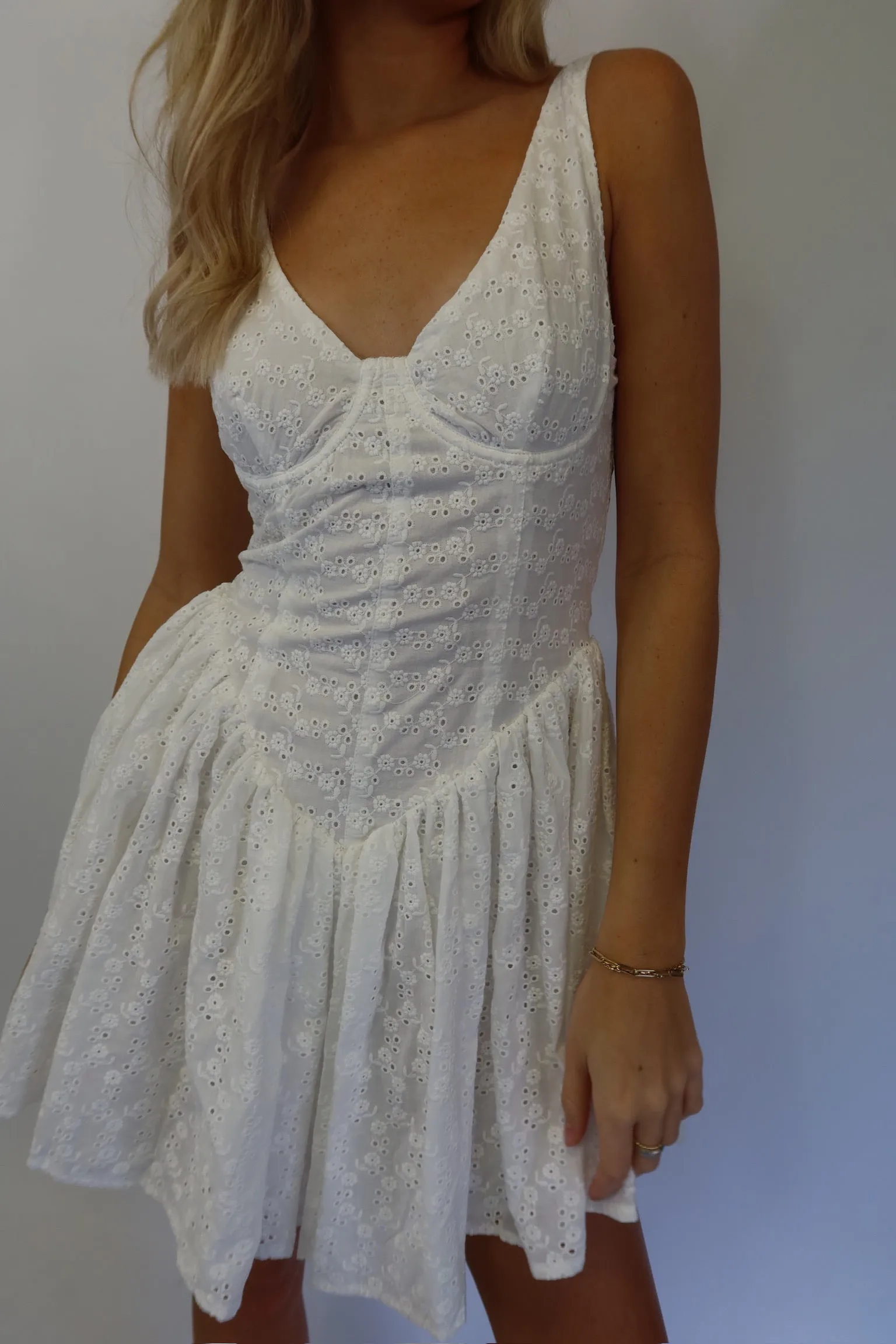 ARABELLA EYELET DRESS