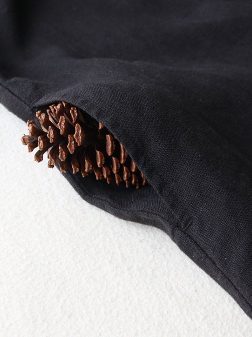 Literary And Retro Cotton Linen Shirt Dress